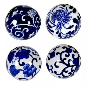 Aline Decorative Orbs, Set of 4